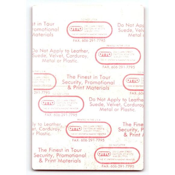 Styx Edge Of The Century Backstage Pass Original 1990 Pop Rock Concert Support - Picture 2 of 2